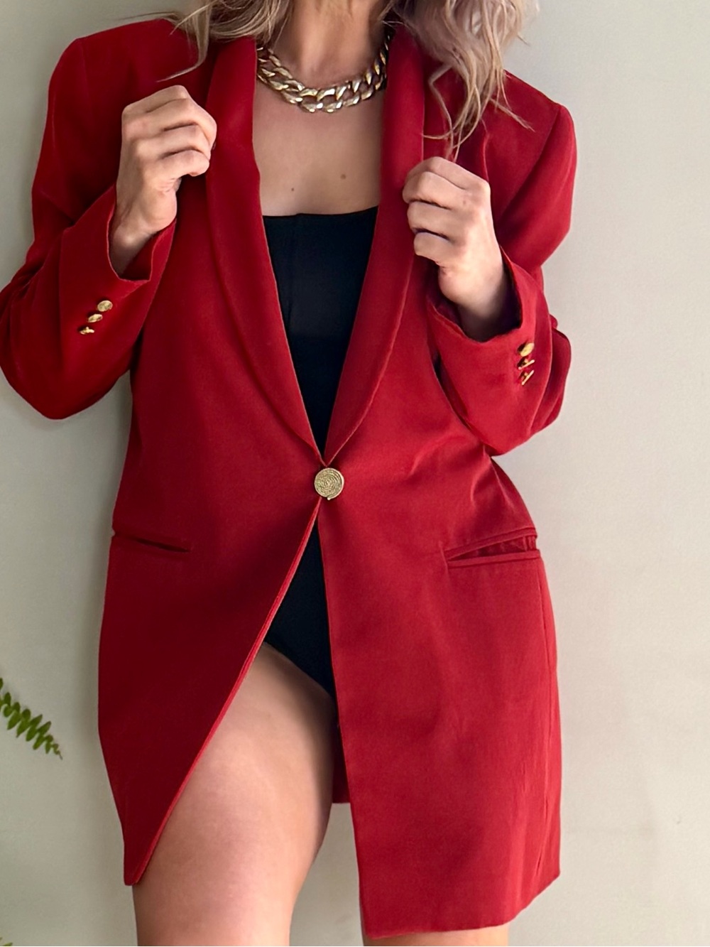 Vintage Rose Marie’s Red Blazer — Size 12 | Excellent Condition